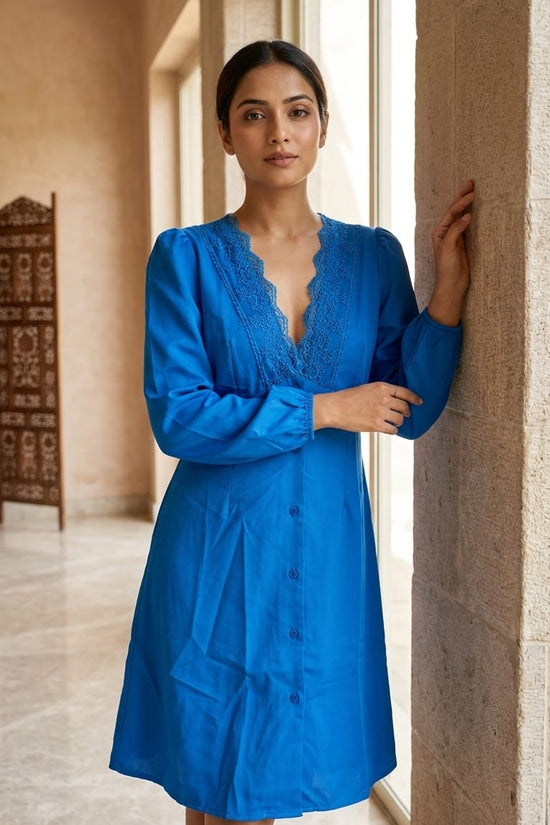 Royal Blue Lace Dress | Elegant Everyday Chic