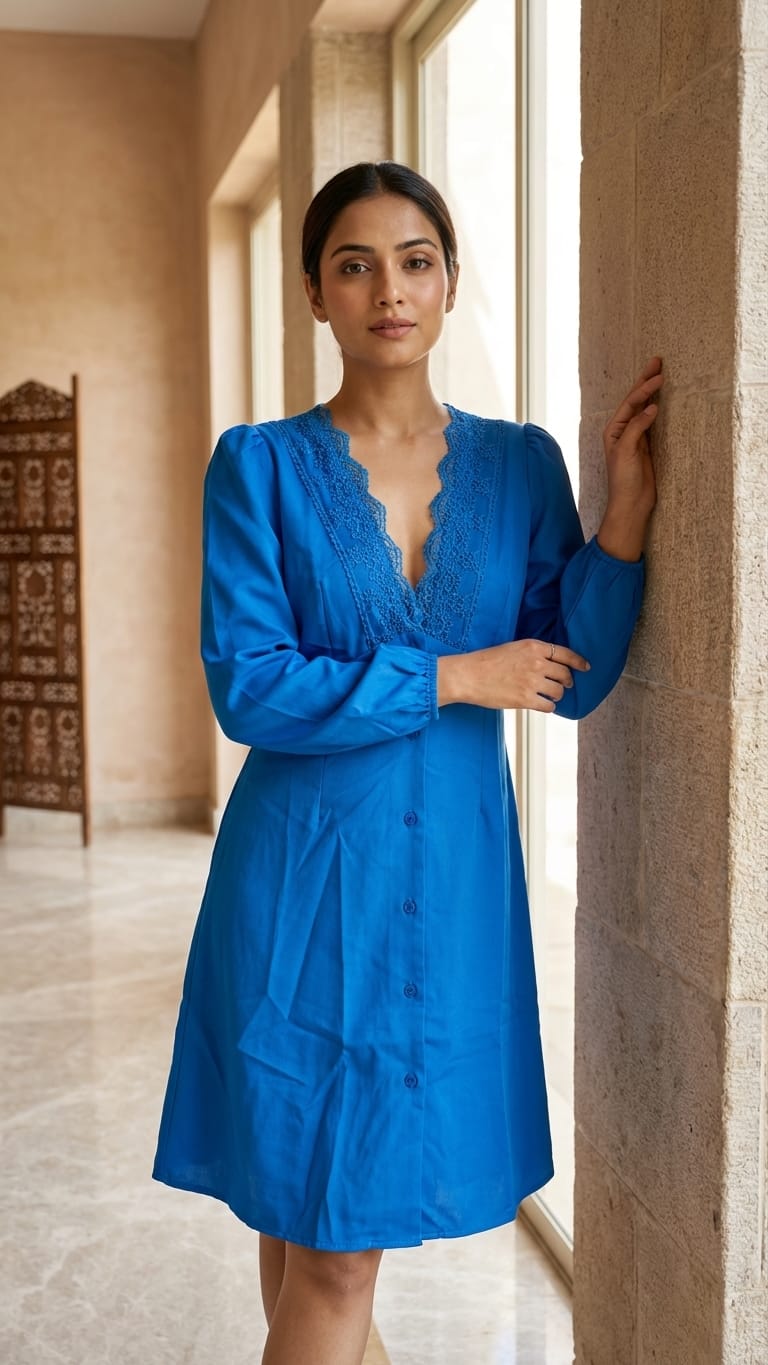 Royal Blue Lace Dress | Elegant Everyday Chic