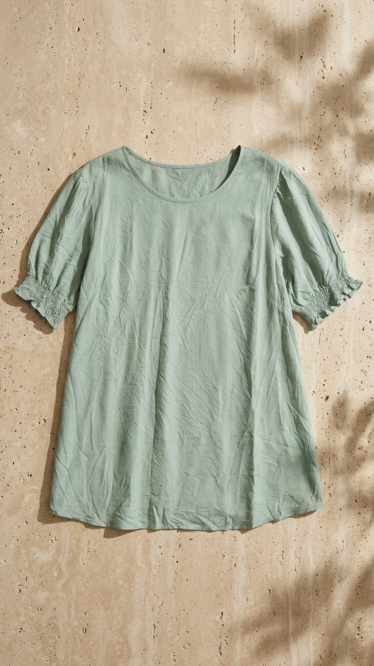 Mint Green Relaxed Fit Top | Soft Everyday Comfort