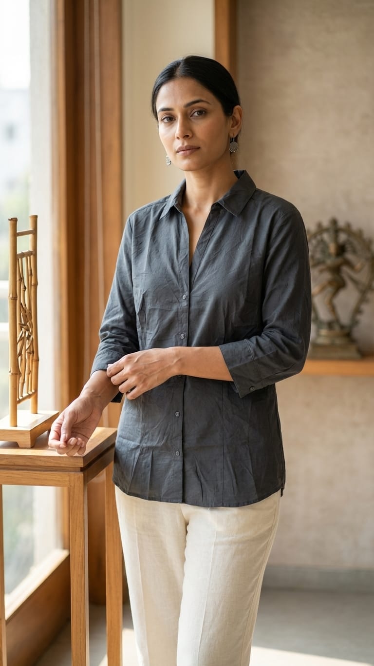 Charcoal Classic Shirt | Smart Everyday Wear