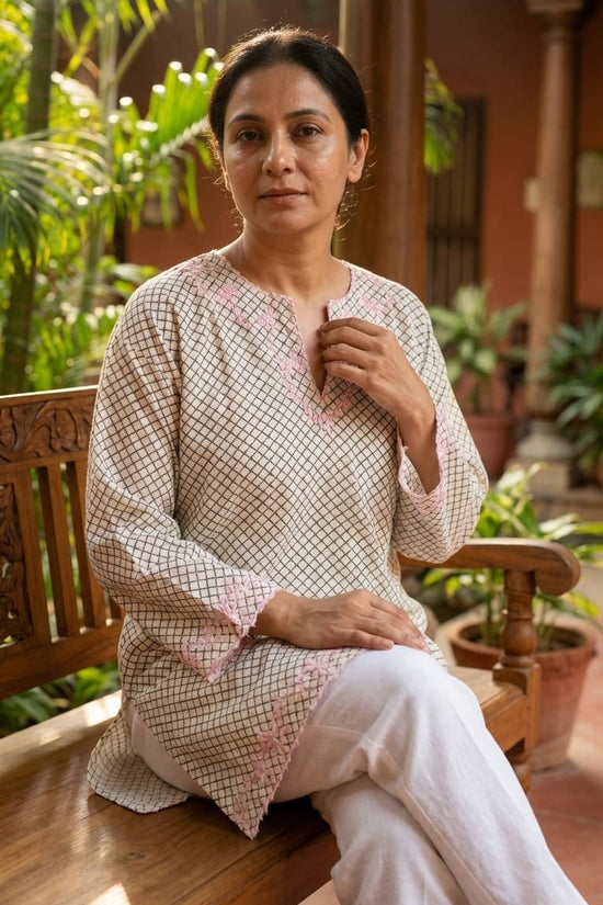 Pastel Grace Kurta Set | Soft Minimal Ethnic Wear