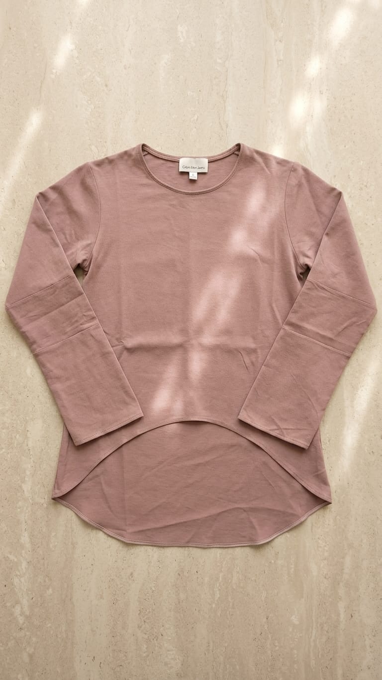 Blush High-Low Top | Soft Minimal Everyday Wear