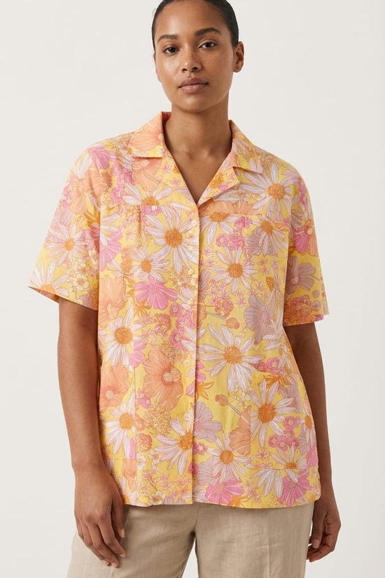 Sunshine Floral Printed Shirt for Women | Summer Casual Chic Top