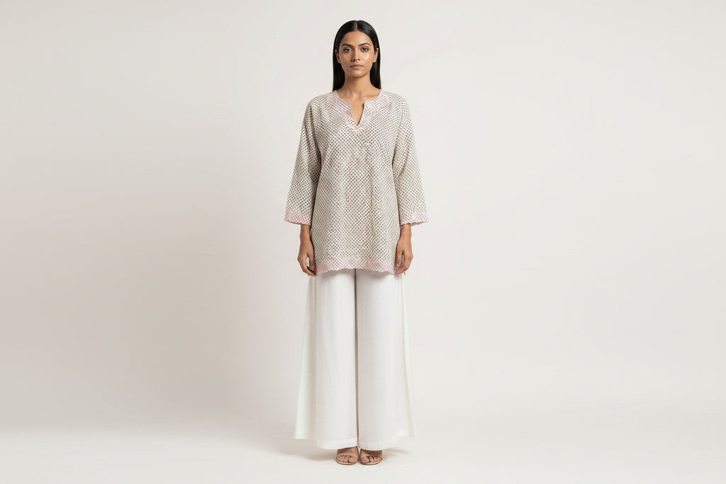 Pastel Grace Kurta Set | Soft Minimal Ethnic Wear
