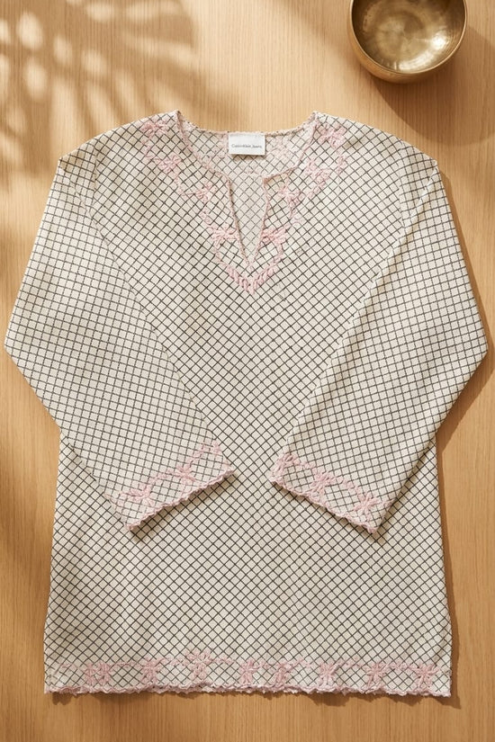 Pastel Grace Kurta Set | Soft Minimal Ethnic Wear