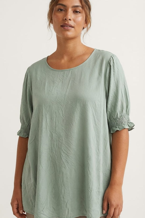 Mint Green Relaxed Fit Top | Soft Everyday Comfort