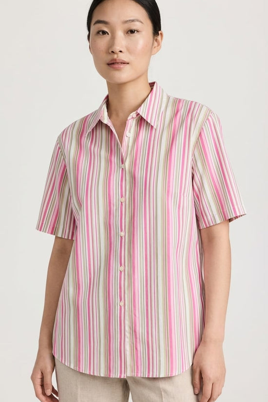 Pink Stripe Shirt | Casual Smart Everyday Wear