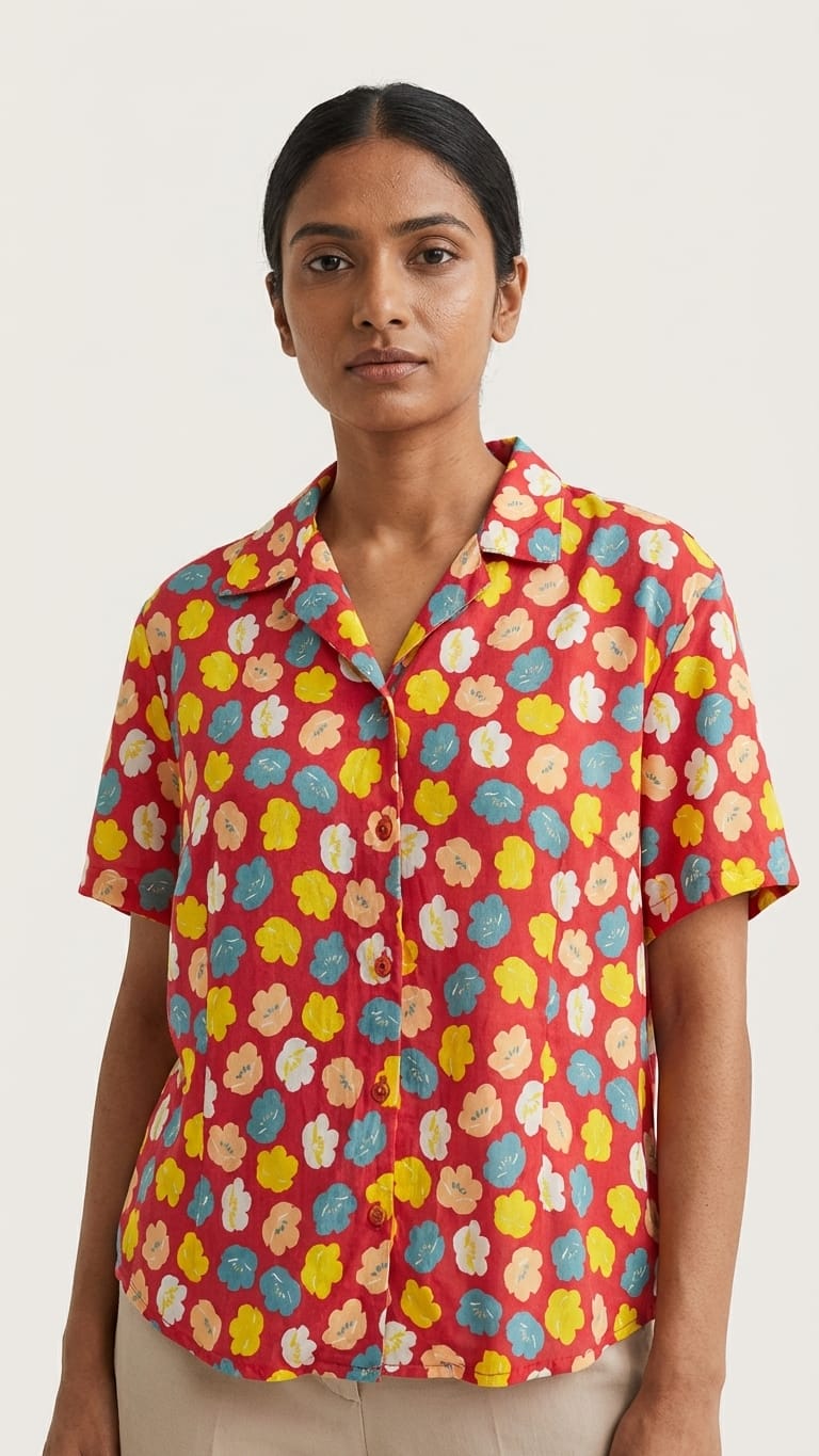 Retro Floral Shirt | Bold Statement Casual Wear
