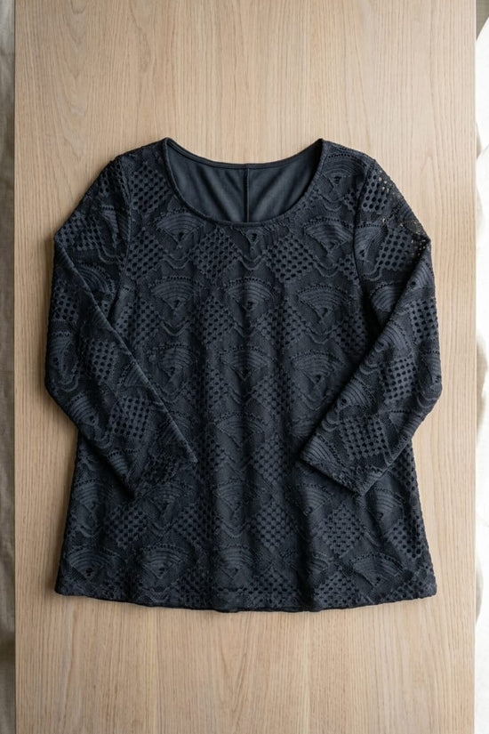 Elegant Black Lace Top for Women | Semi-Formal & Party Wear