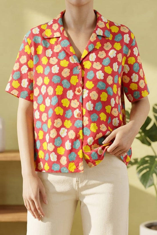 Retro Floral Shirt | Bold Statement Casual Wear