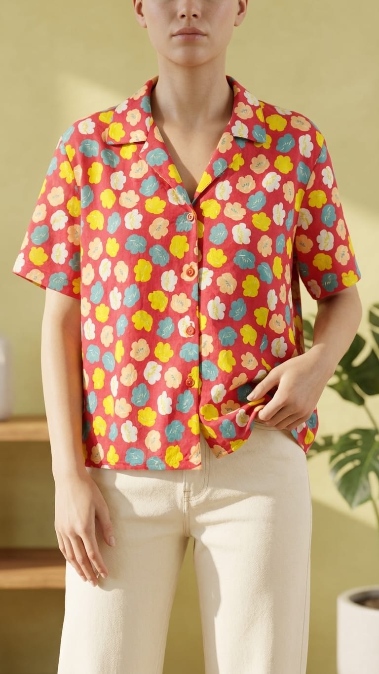 Retro Floral Shirt | Bold Statement Casual Wear
